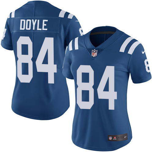Indianapolis Colts #84 Limited Jack Doyle Royal Blue Nike NFL Home Women Vapor Untouchable jerseys->youth nfl jersey->Youth Jersey